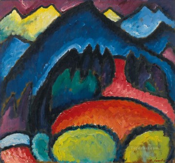 Alexey Petrovich Bogolyubov Painting - oberstdorf mountains 1912 Alexej von Jawlensky